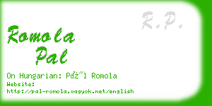 romola pal business card